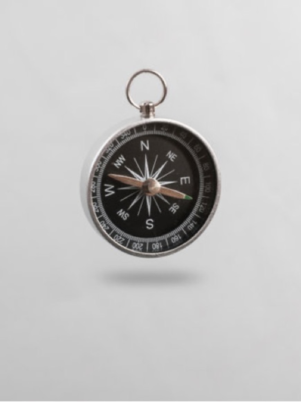 Retro Brass Compass Pendant